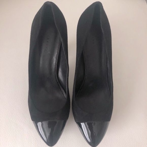 Suede Platform Pumps by Theory - Picture 14 of 16